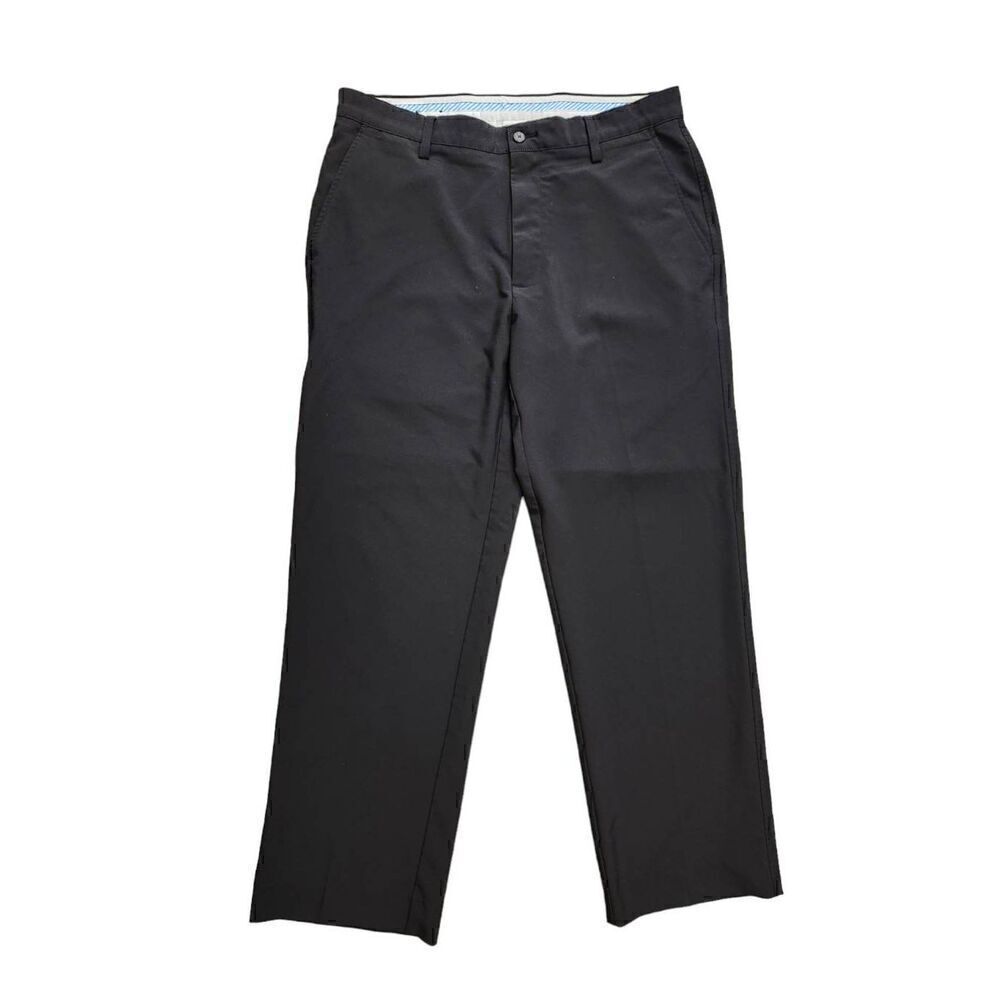 FJ FootJoy Men's 35x29* measured hemmed performance pants Black poly